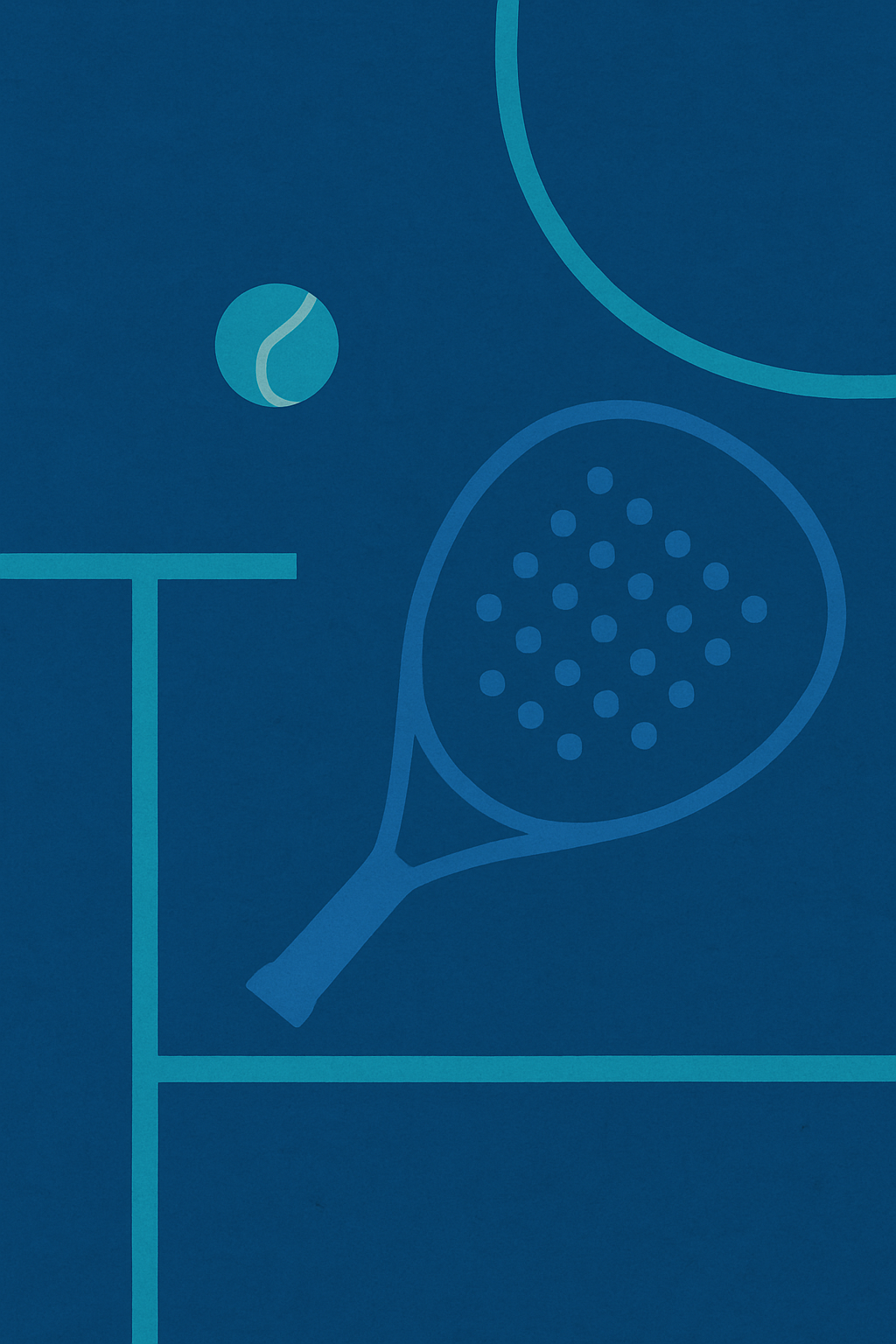 Ilustrasi lapangan padel